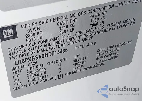 2017 Buick Envision Essence z USA, uszkodzony, nr VIN LRBFXBSA9HD013436